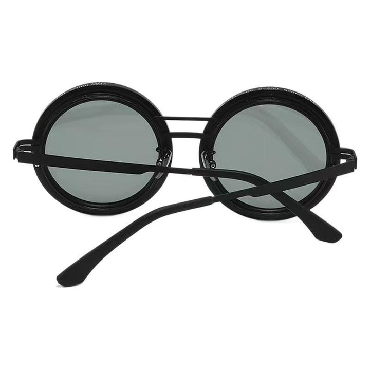 Ladies Round Retro Sunglasses with Distinctive Metal Frame Kalsten