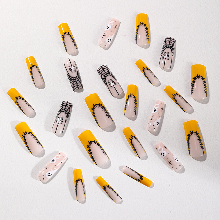 Halloween-Themed 3D Acrylic Nail Art Extensions Kalsten