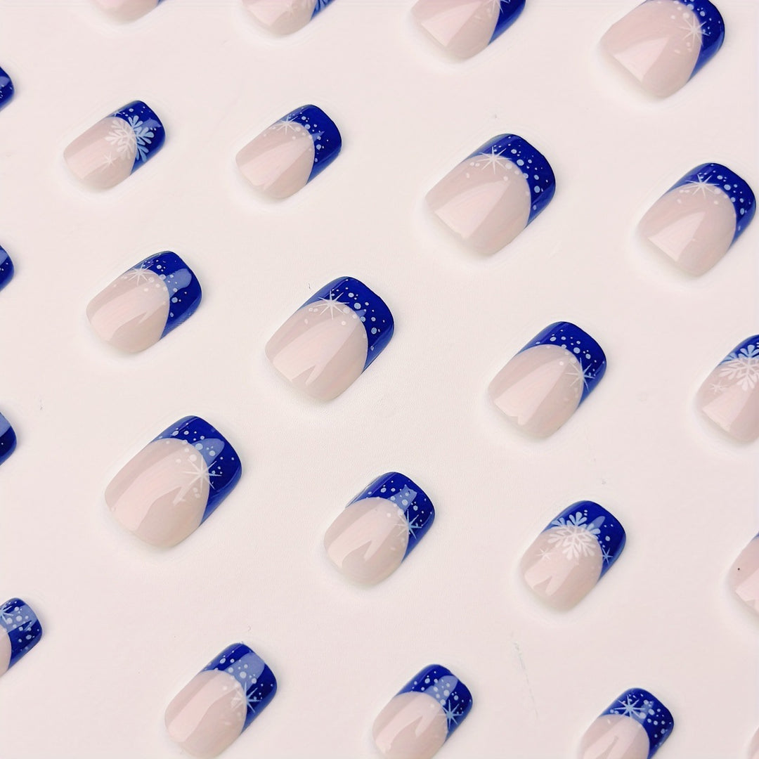 Winter-Themed Frosted Nail Art Kalsten