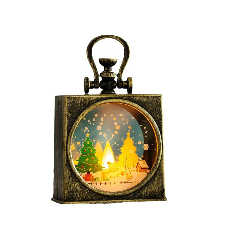Decorative Christmas lantern with LED lighting