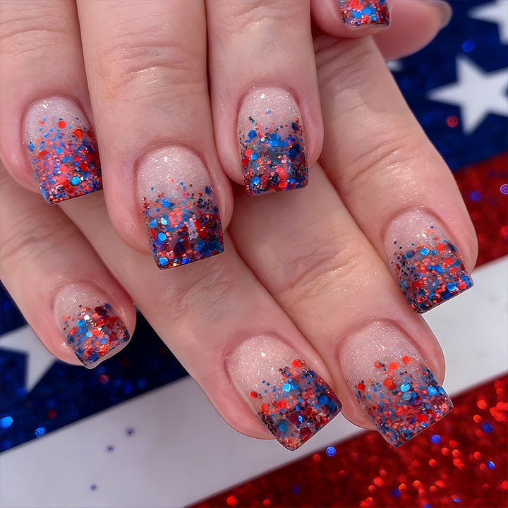 Glitter Gradient Press-On Nail Set Kalsten