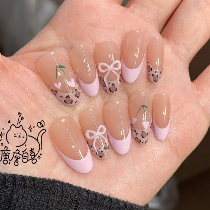 Nature-Themed Artistic Press-On Nail Set Kalsten