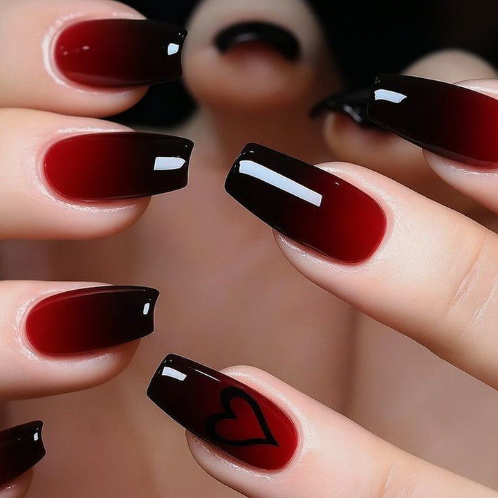Elegant Ombre Stiletto Nail Art Extensions Kalsten