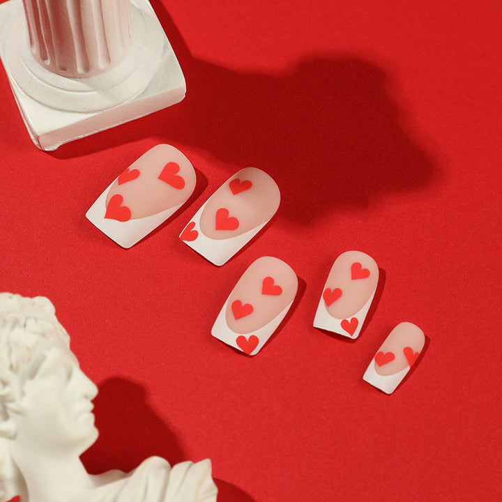Artful Nail Art with Heart Design Kalsten