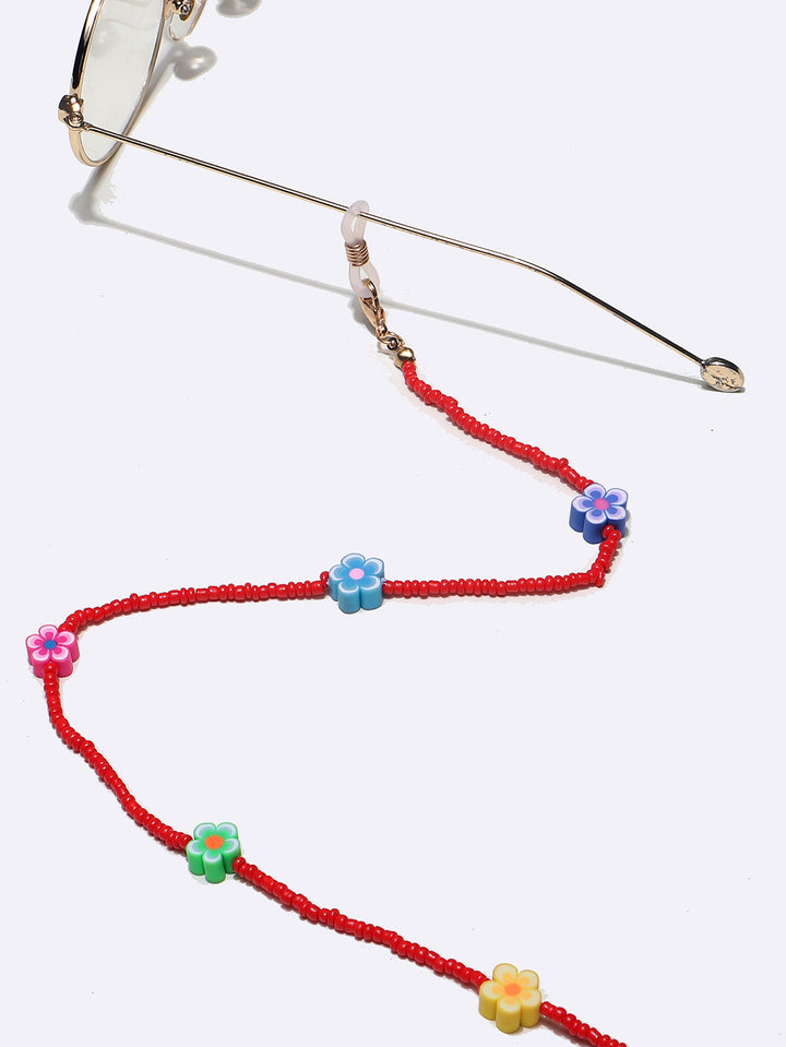 Colorful Floral Beaded Eyewear Chain Kalsten
