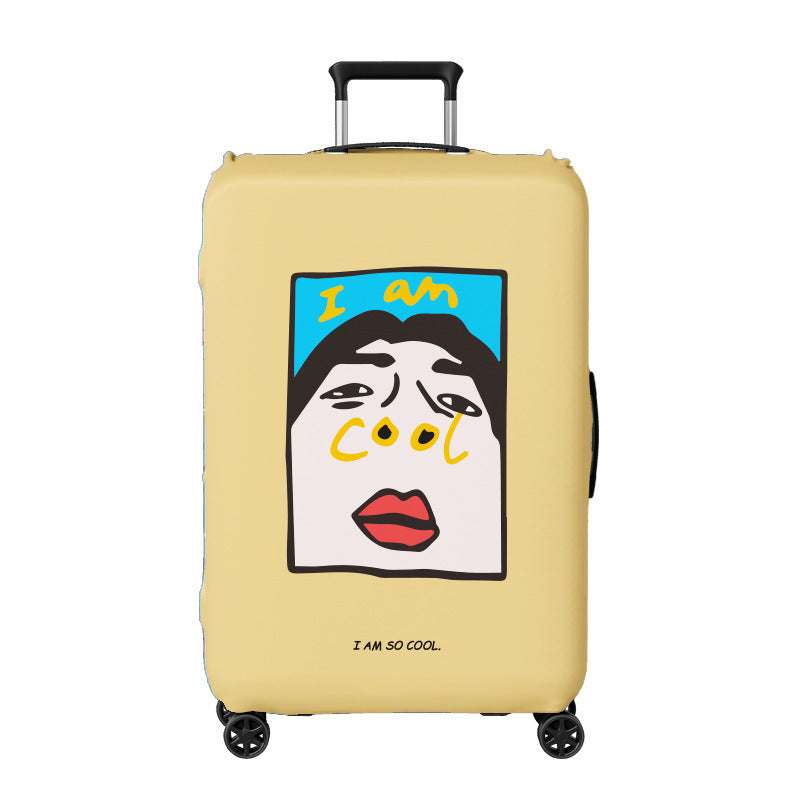 Unisex hard-shell travel suitcase with creative ice cream design Kalsten
