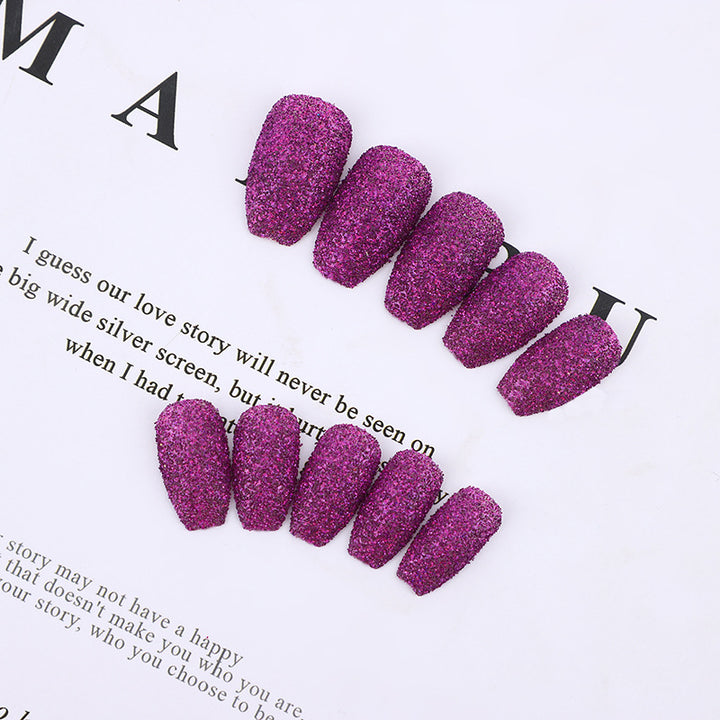 Glittering artificial nails in modern design Kalsten