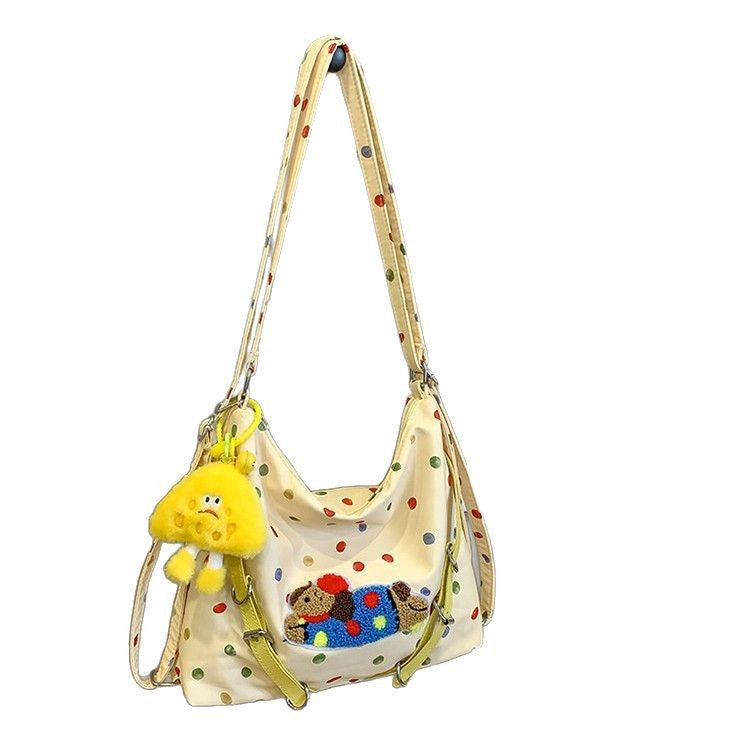 Playful Polka Dot Plush Crossbody Bag Kalsten