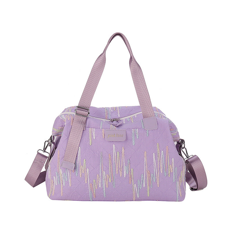 Chic Textured Travel Duffle Bag Kalsten
