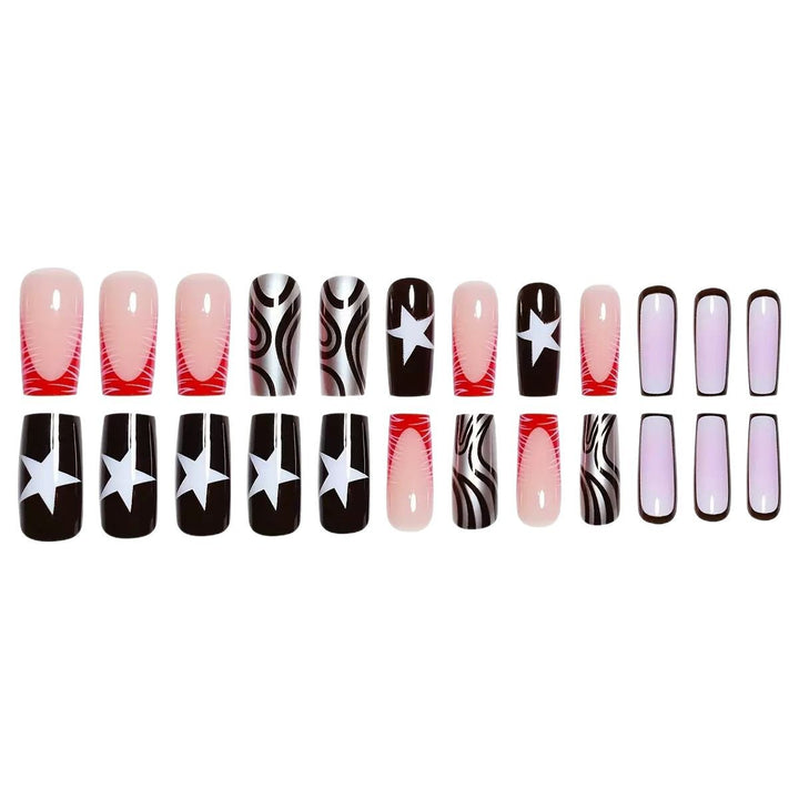 Graphic Artistic Press-On Nail Set Kalsten