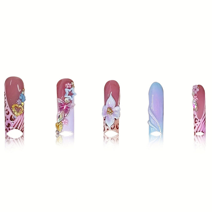 Decorative Press-On Nail Set Kalsten