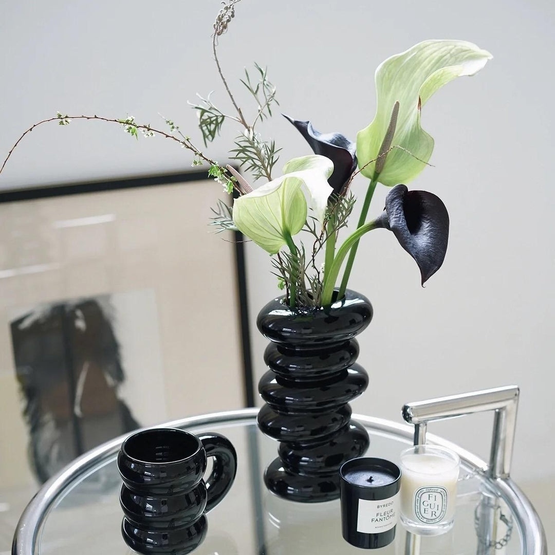 Artistic Spiral Ceramic Vase