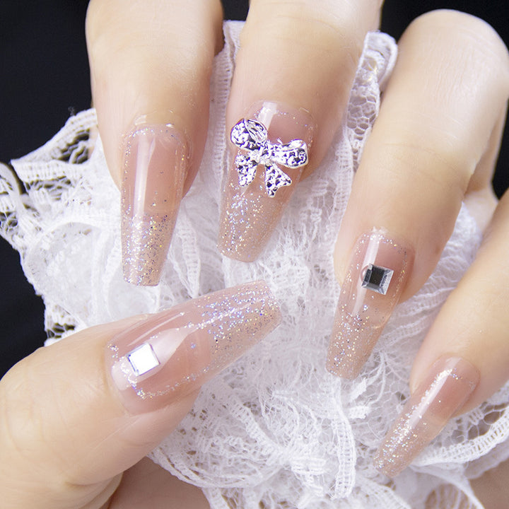 Artistic Nail Extensions with Flower Design Kalsten