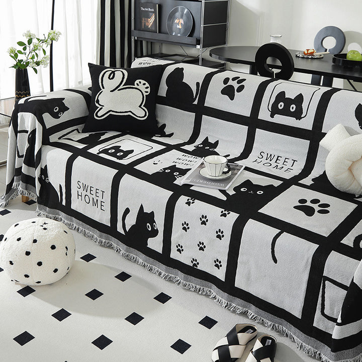 Artistic Cotton Throw Blanket