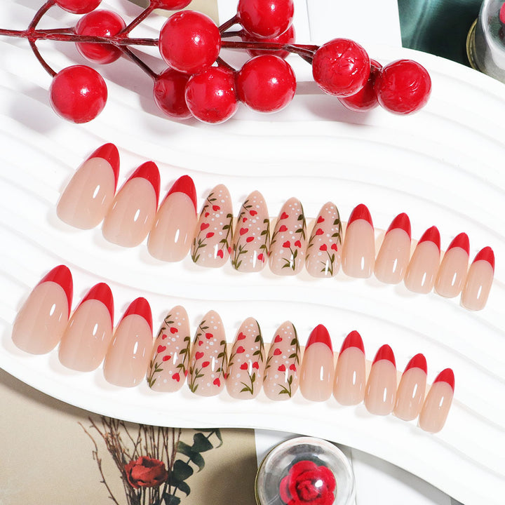 Decorative Floral Press-On Nails Kalsten