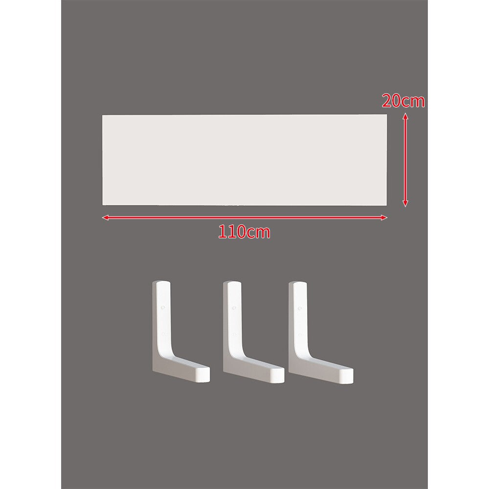Long Narrow Floating Wall Shelf Kit with Concealed Heavy-Duty Brackets