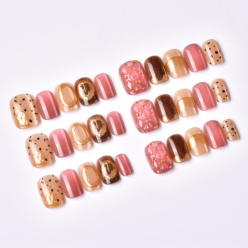 Artistic Textured Press-On Nail Set Kalsten