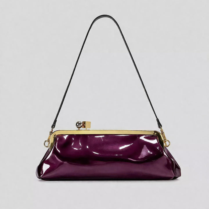 Elegant Patent Leather Evening Handbag
