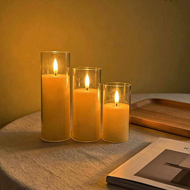 LED Scented Candle with Flame Effect Kalsten