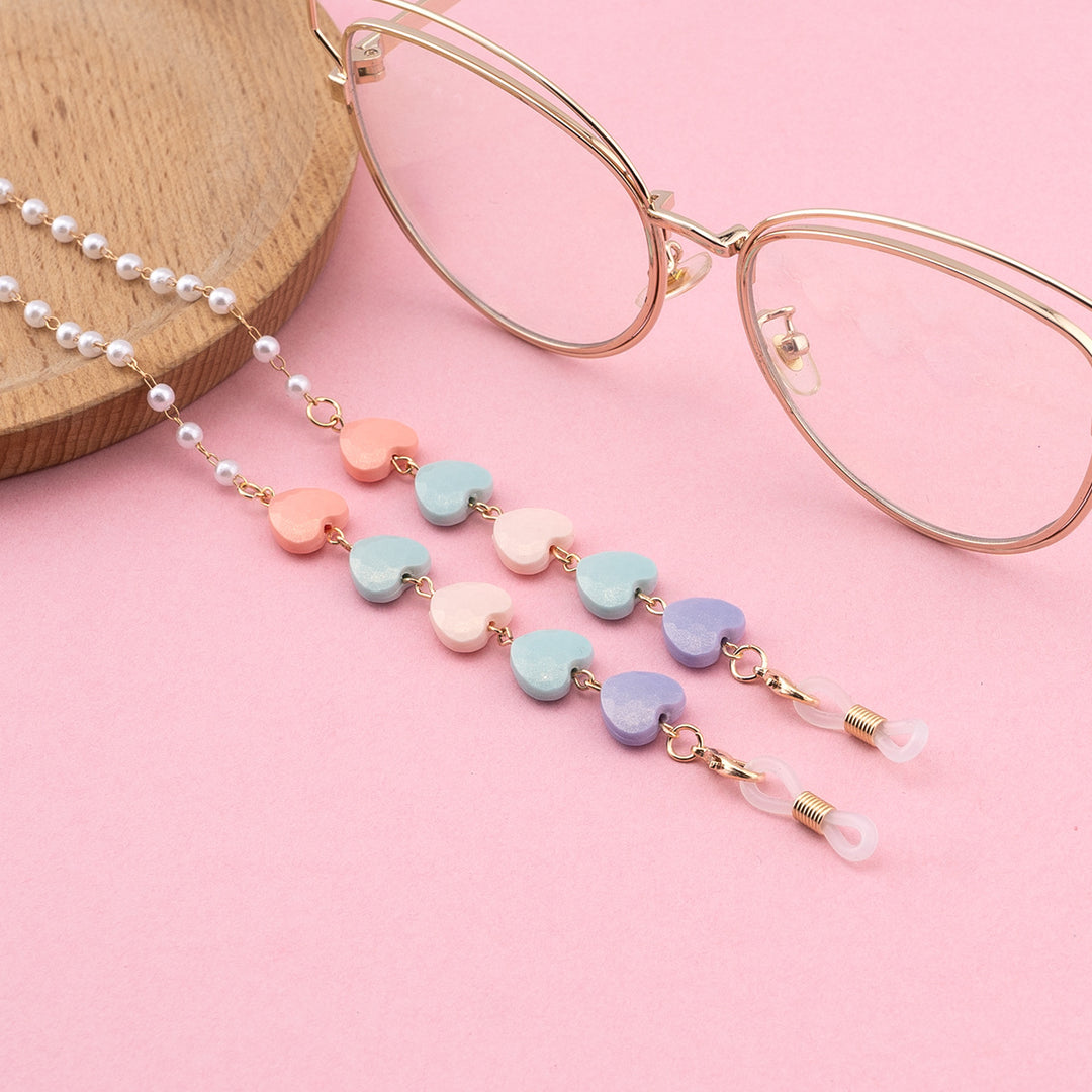 Decorative Heart-Shaped Eyewear Chain Kalsten