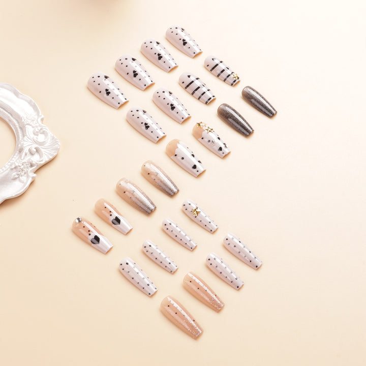 Rhinestone-Embellished Press-On Nail Set Kalsten