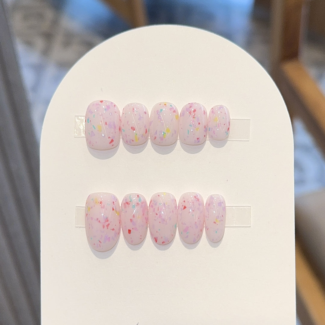 Art nail set with sparkling accents Kalsten