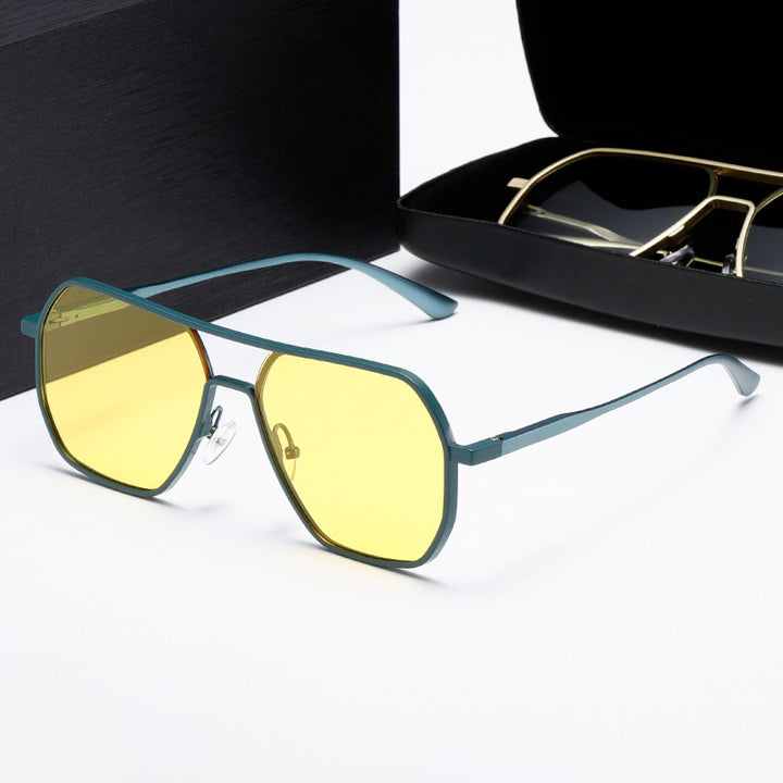 Women's innovative fashionable sunglasses with rectangular frame Kalsten