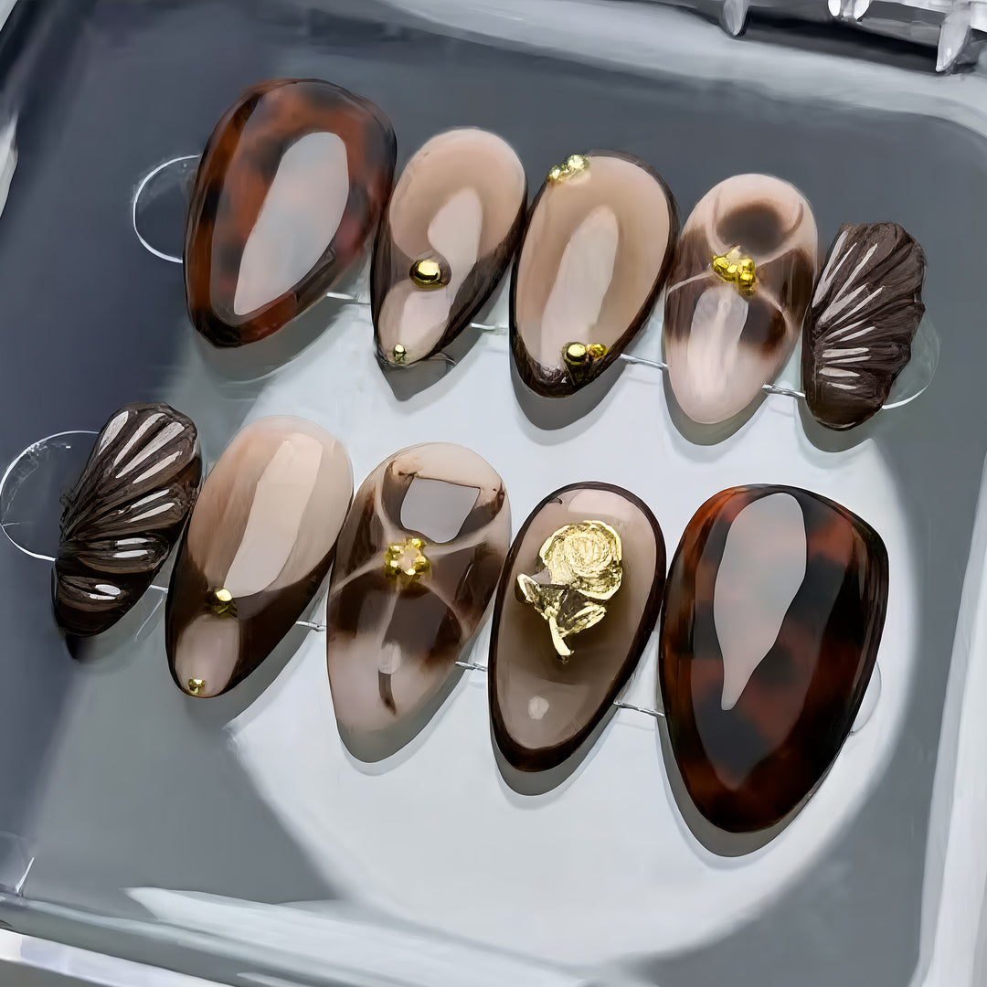 Decorative Nail Art Press-On Set