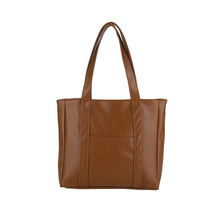 Classic Faux Leather Tote Bag Kalsten