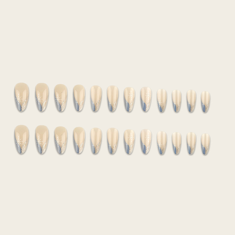 Artistic nail embellishment with snowflake accents Kalsten