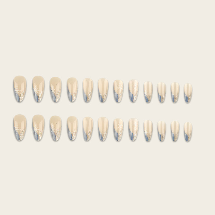 Artistic nail embellishment with snowflake accents Kalsten