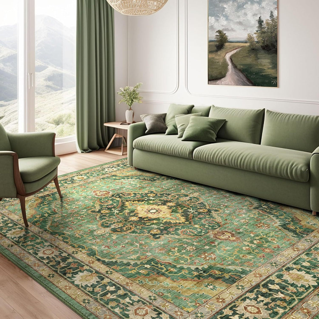 Vintage-Inspired Rustic Area Rug