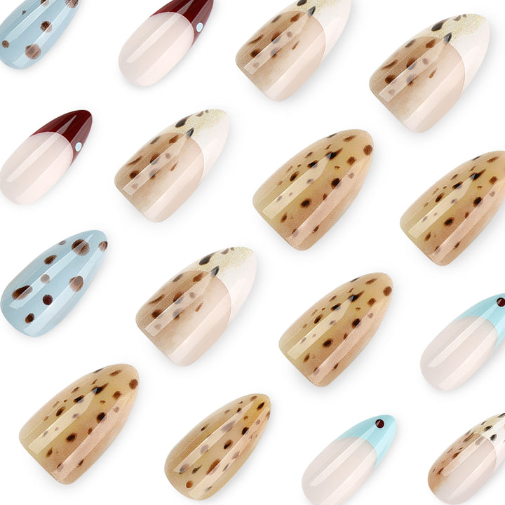 Artful stiletto nails with modern animal motif Kalsten