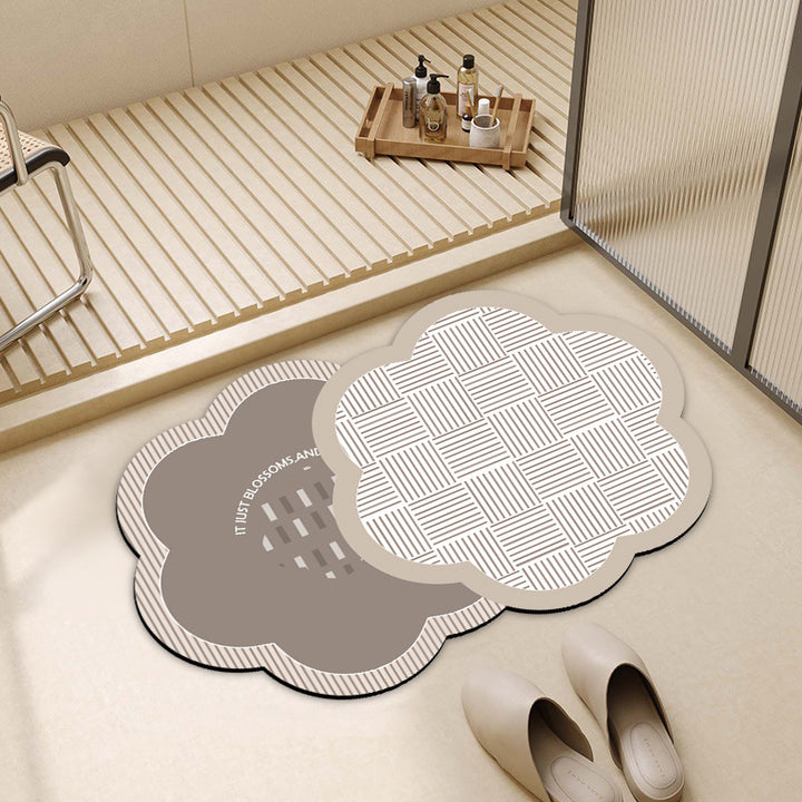 Decorative Cloud-Shaped Bath Mat Kalsten