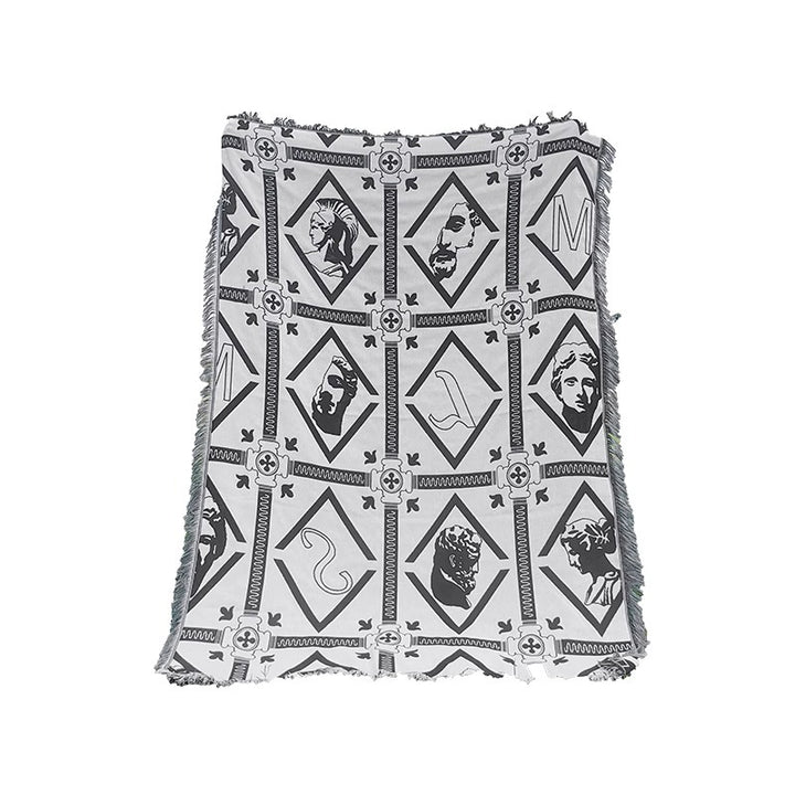Stylish Geometric Print Throw Blanket