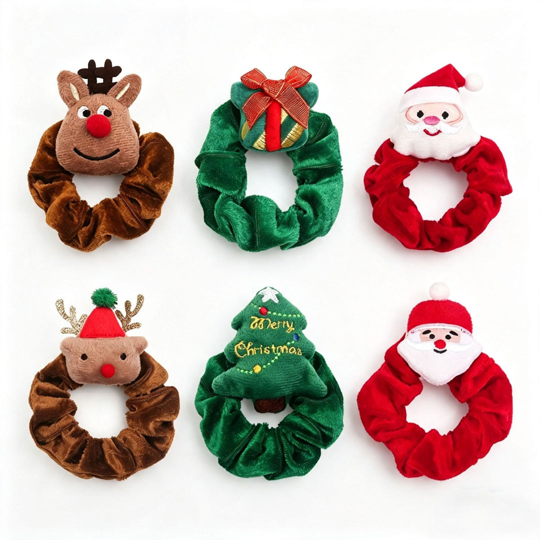 Christmas gift hair tie with bow