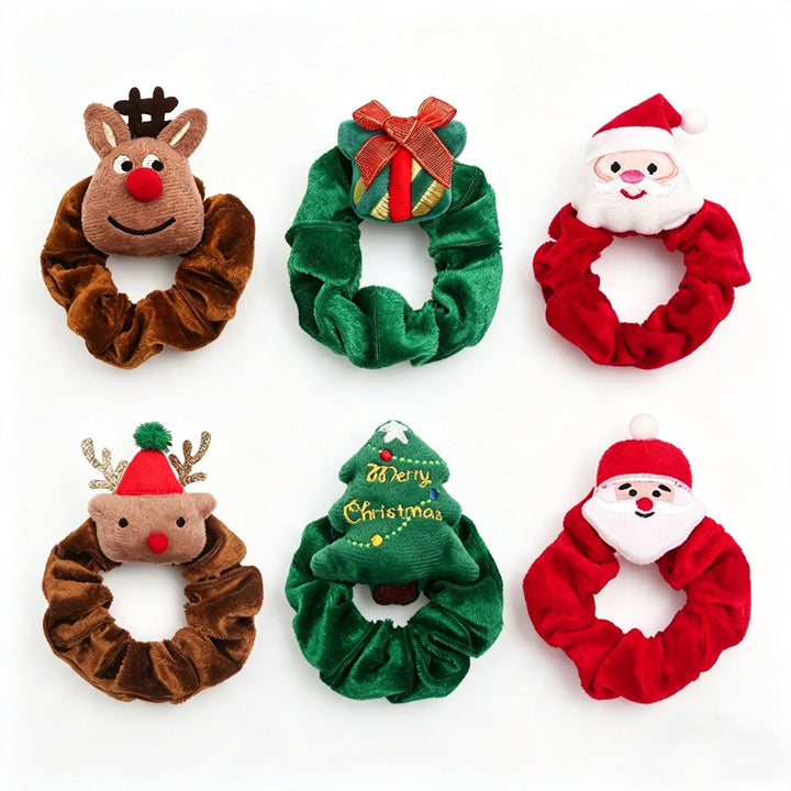 Christmas gift hair tie with bow