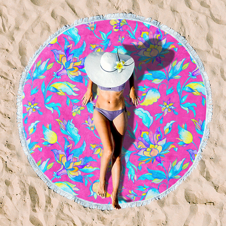 Rundstrand towel with unique sunset design Kalsten