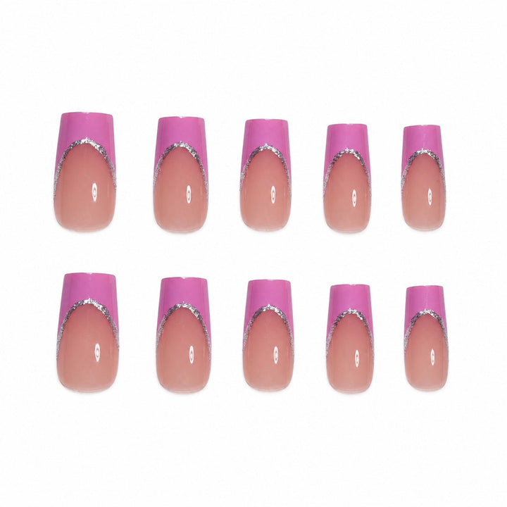 Premium Artificial Nail Set with Elegant Decoration Kalsten