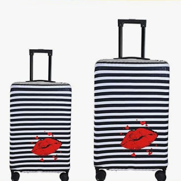 Tropical Leaf Print Hard Shell Luggage Kalsten