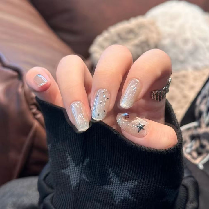 Glittery Starry Nail Art Set Kalsten