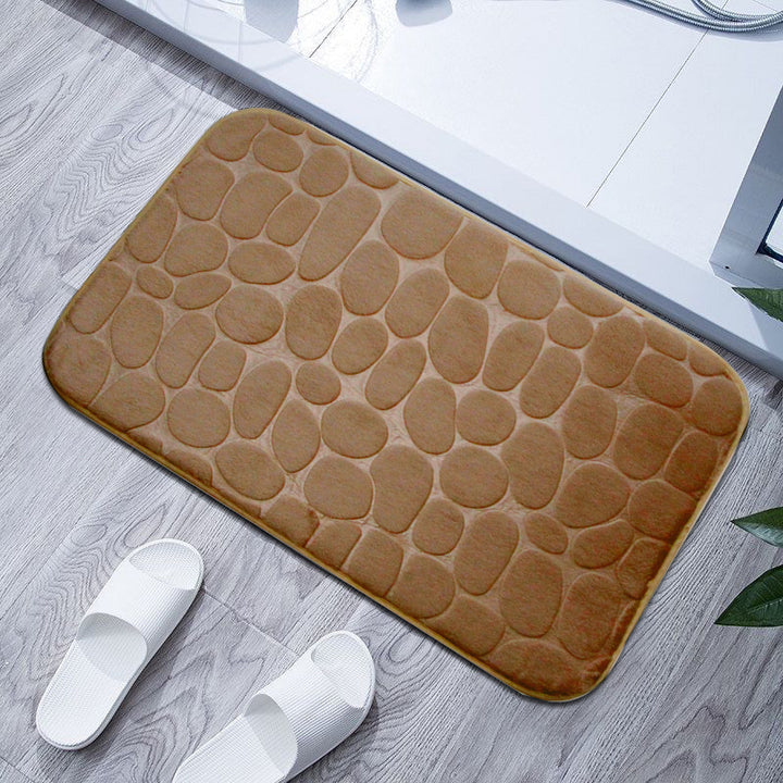 Plush Textured Bath Mat Kalsten