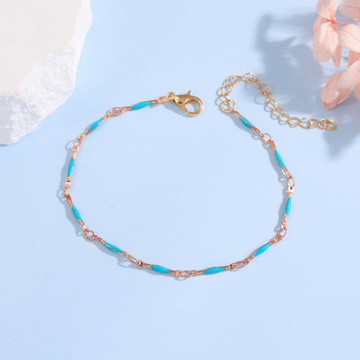 Elegant Adjustable Gemstone Chain Bracelet Kalsten