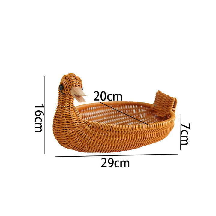Decorative Woven Duck-Shaped Basket Kalsten
