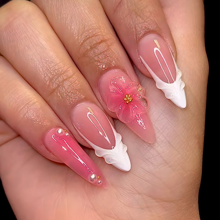 Decorative Long Stiletto Nail Extensions Kalsten
