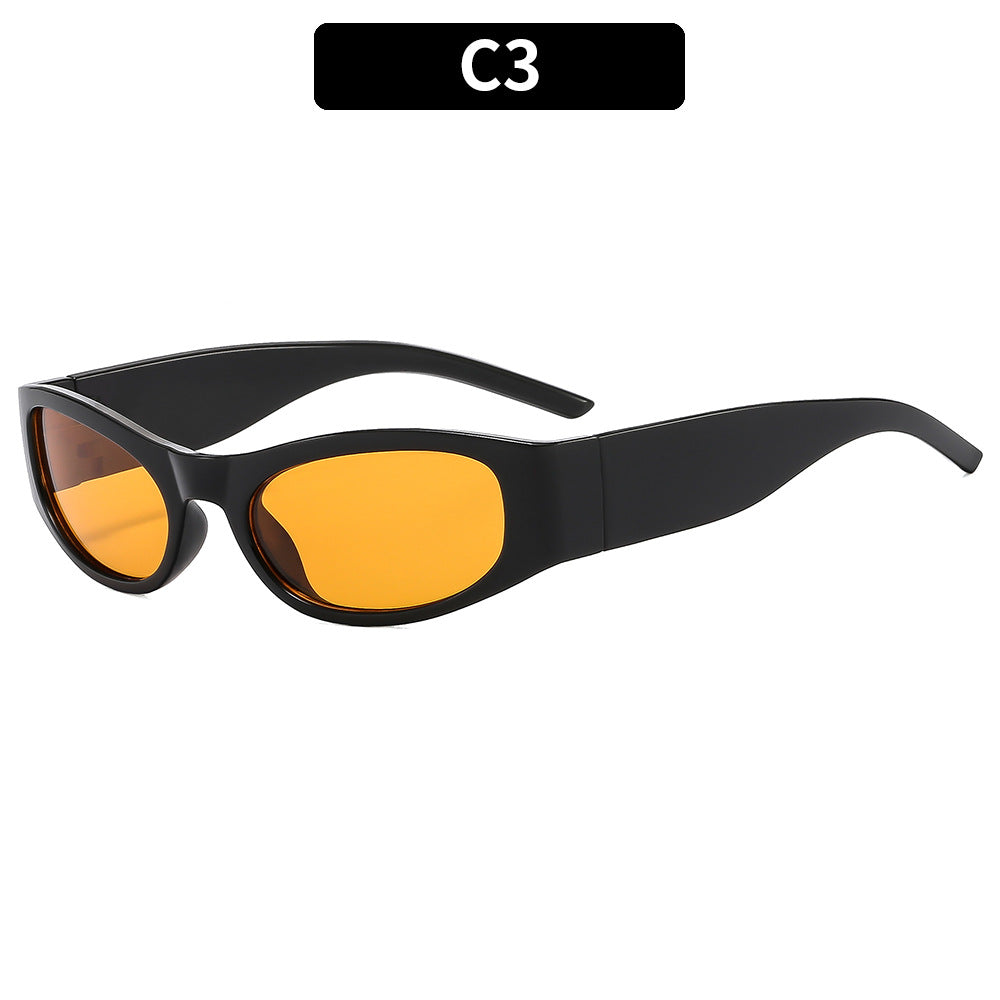 Fashion-Forward Sleek Cat-Eye Sunglasses