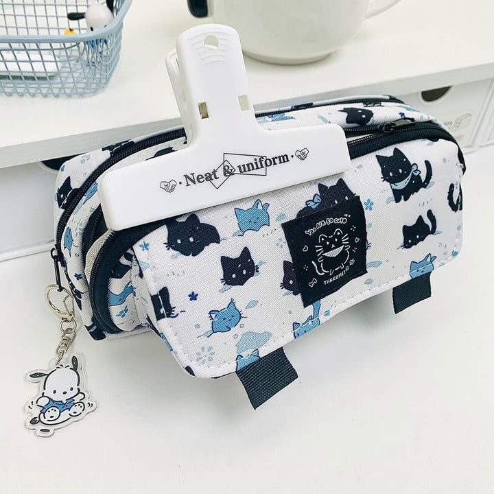 Cute Cat Pattern Pencil Case