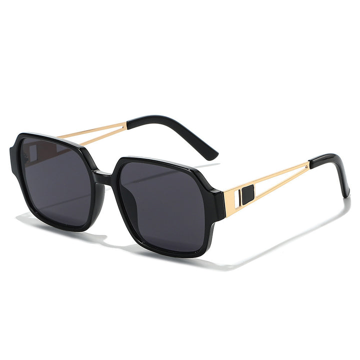 Chic Oversized Square Sunglasses with Decorative Accents Kalsten