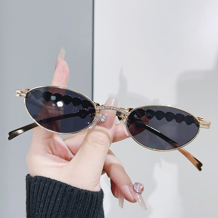 Statement Cat-Eye Optical Glasses with Crystal Accents Kalsten