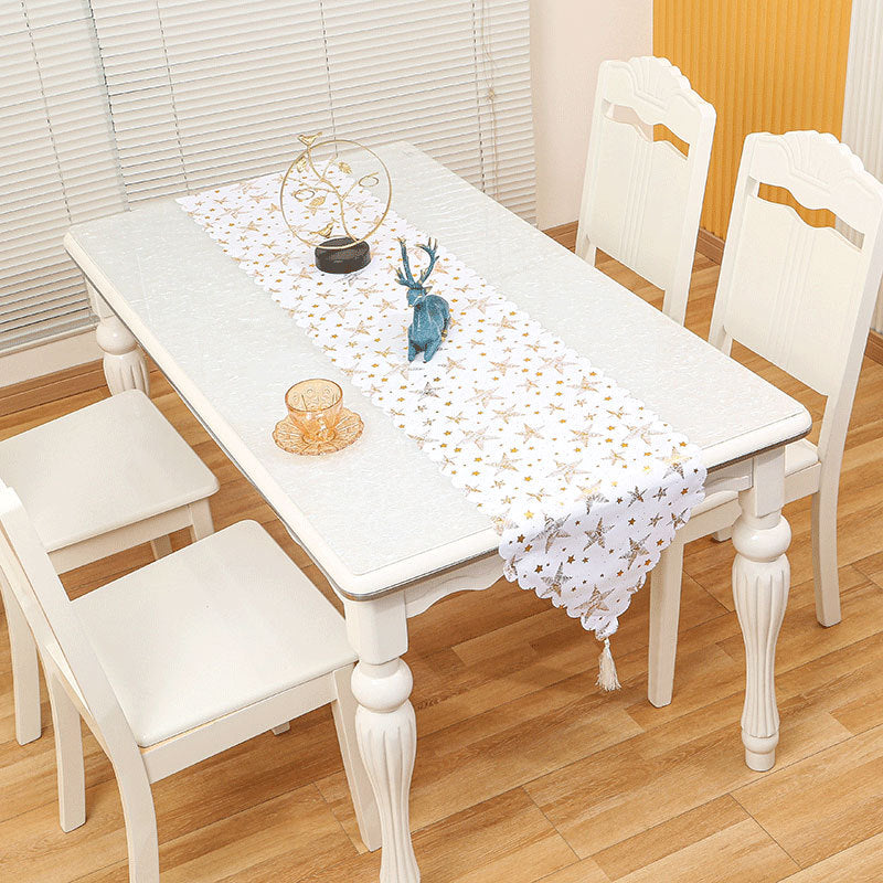 Elegant Star-Embellished Table Runner Kalsten